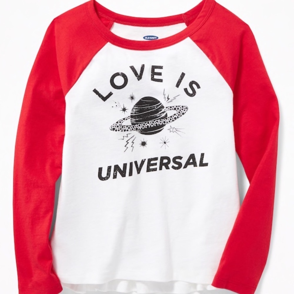 Old Navy Raglan Tee For Girls